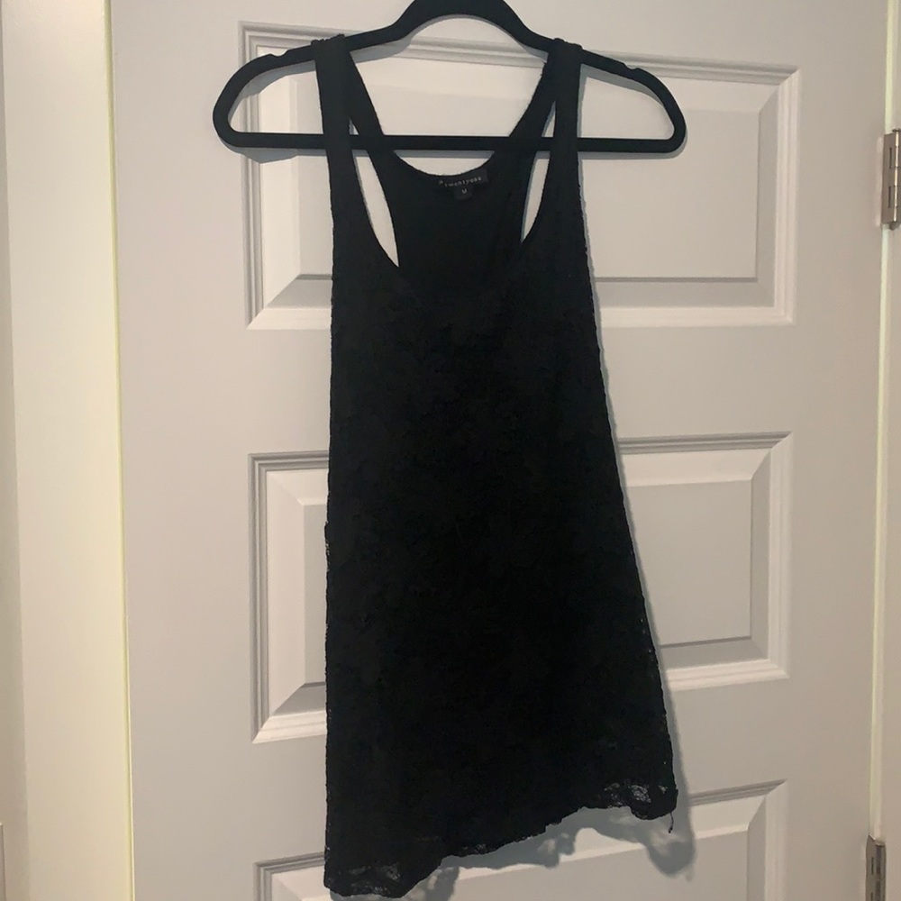 Black Lace Tank Top